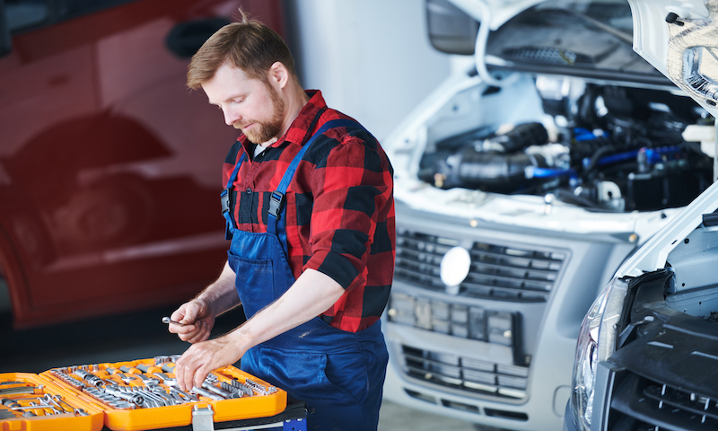 Close up of Tools at Spirit One Automotive Repair Shop in West Benton Park West, St. Louis Missouri